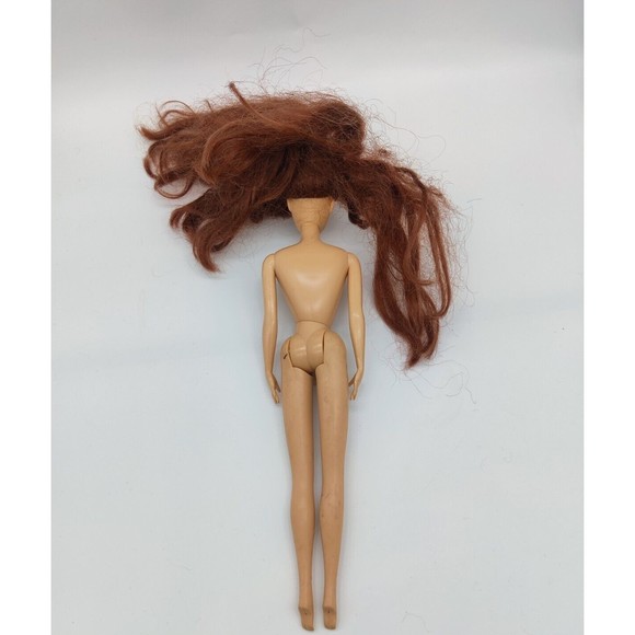 Vintage Jakks Pacific Fashion Doll Caucasian Dark Red Hair Pink Lips 11.5" Toy - Picture 6 of 8